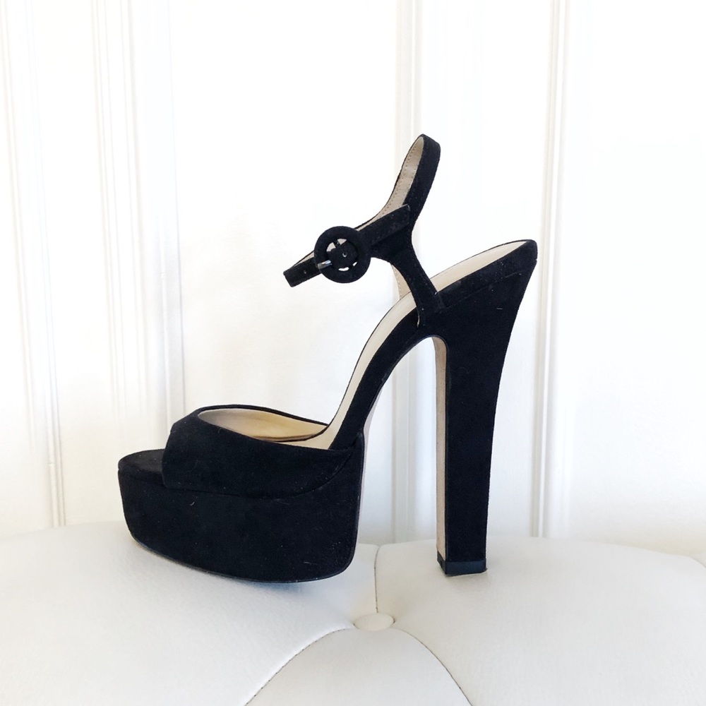 ZARA Suede Platform Sandals